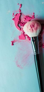 crushed make-up products - beauty and cosmetics styled concept, elegant visuals