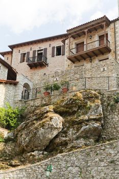 The famous Karytaina village located in Arcadia Peloponnese, Greece