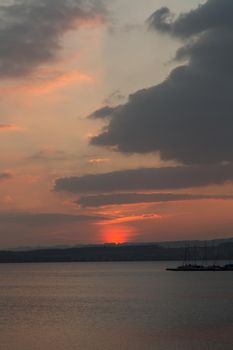 The famous Lake of Zug in Switzerland