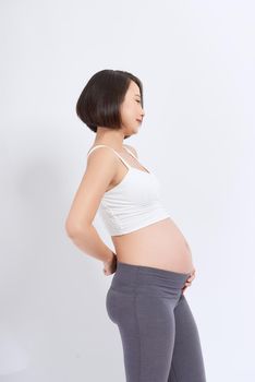 Pregnant female having back pain
