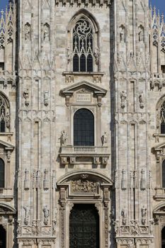 The Milan Cathedral or Duomo di Milano is the gothic cathedral church of Milan