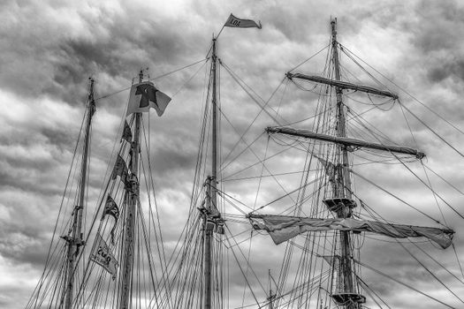 One of many sailboats in Sirevåg, Norway