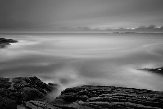 Long exposure at the west coast of Stavanger, Norway.