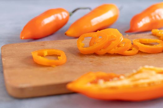 Peruvian yellow pepper. Yellow pepper used in Peruvian cuisine.