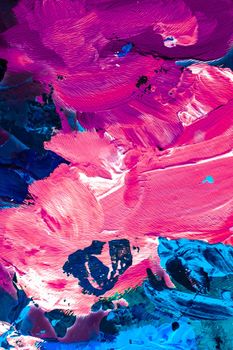 Painted texture, artistic backdrop and modern painting concept - Abstract acrylic paint strokes, art brush flatlay background