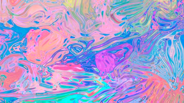 Abstract neon multicolored liquid background.
