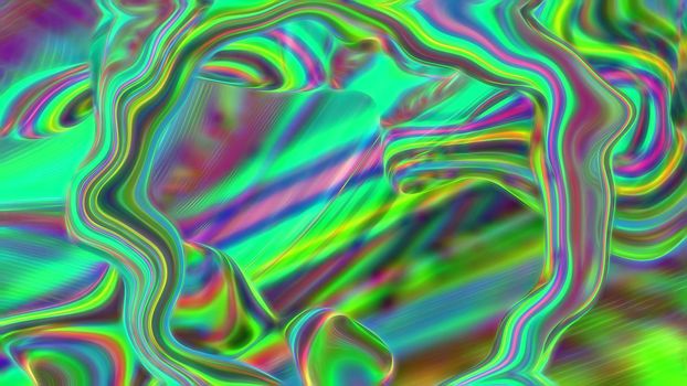 Abstract neon multicolored liquid background.