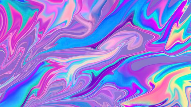 Abstract neon multicolored liquid background.