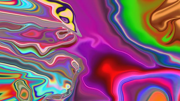 Abstract neon multicolored liquid background.