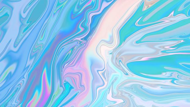 Abstract holographic liquid texture background.