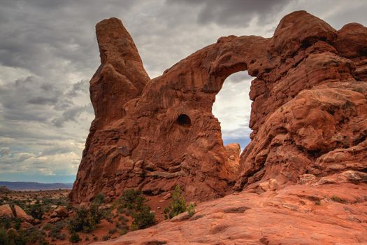 Arches National Park, Moab,Utah,USA.  Bordered by the Colorado River in the southeast, it is known as the site of more than 2,000 natural sandstone arches