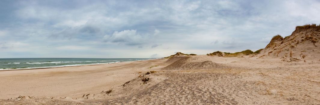 Hvide Sande in Denmark has 40 km sandy beaches.Hvide Sande is the epitome of beaches, dunes, sun, wind and especially clean air.West Jutland, Denmark.