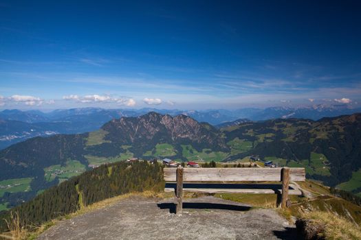 Mountain view .The Alpbachtal is a valley in Tyrol, Austria.One of the most diverse skiing areas in the Kitzbühel Alps.