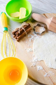 Ingredients ready for baking cookies