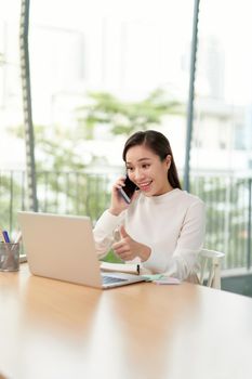 Young woman in the office