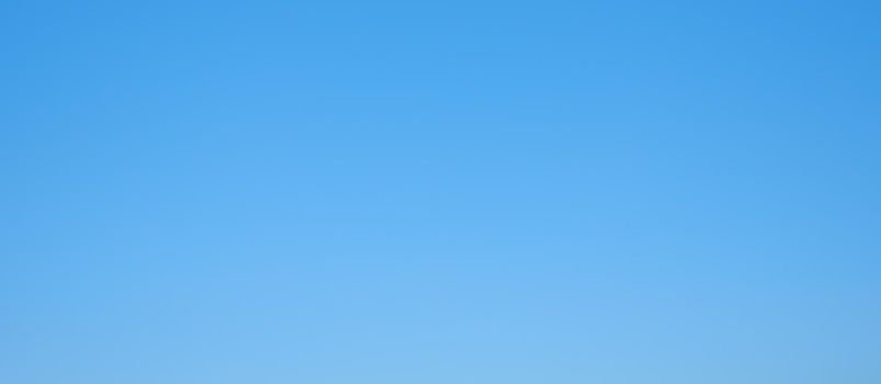 Cloudless sky background panorama. Blue sky clean. Panorama sky gradient for design