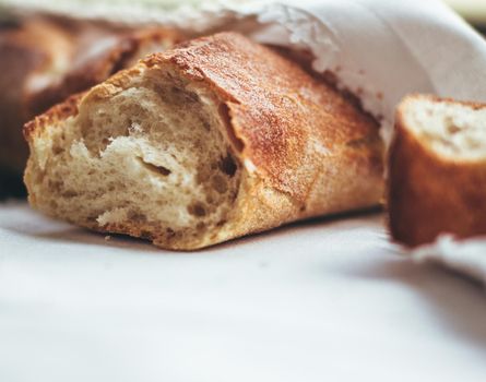 homemade food and pastry styled concept - rustic whole wheat bread recipe, elegant visuals