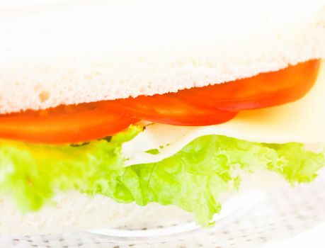 Vegetarian low carb sandwich - healthy diet, homemade and eating outside concept. Enjoy a well-balanced lunch