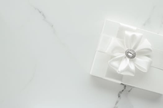 Romantic celebration, lifestyle and holiday present concept - Luxury wedding gifts on marble