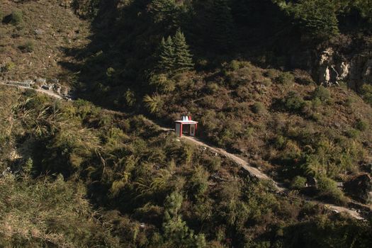 Gate entrance trekking along Annapurna circuit, Himalaya, Nepal, Asia