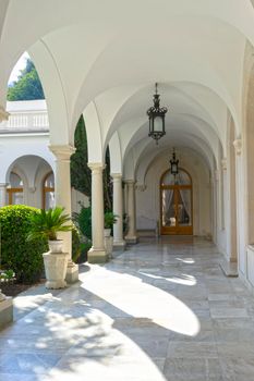 Yalta, Crimea-May 30, 2016: Interior of the Livadia Palace