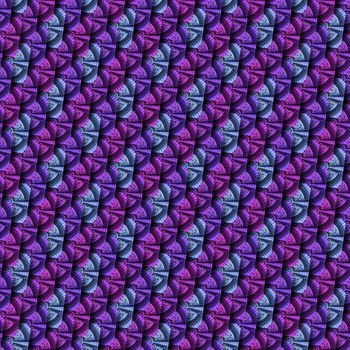3D render seamless pattern background tile with embossed puff pixels fractal
