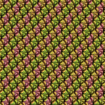 3D render seamless pattern background tile with embossed puff pixels fractal