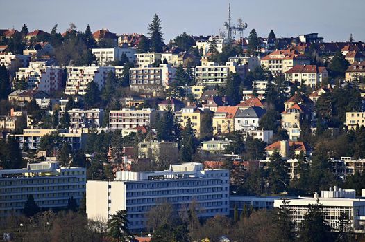 Landscape with houses and architecture. Brno - Czech Republic.