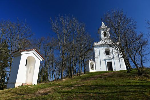 Beautiful old chapel of St. Anthony. Dolni Kounice Czech Republic