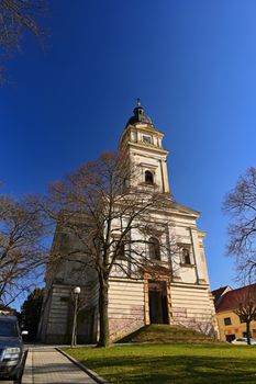 Beautiful old church of Peter and Paul. Dolni kounice - South Moravia - Czech Republic