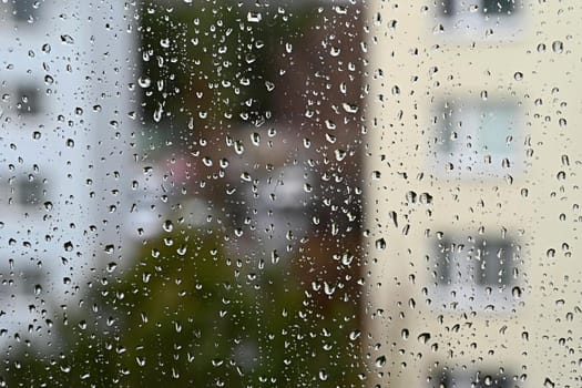 Window drops. Beautiful background for rain and bad weather.