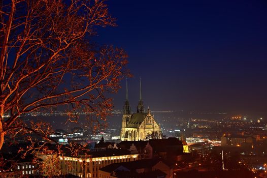 Petrov, Cathedral of St. Peter and Paul. City of Brno - Czech Republic - Europe.