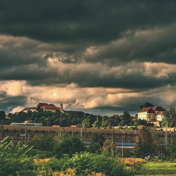 The icon of the Brno city's castles Spilberk. Czech Republic- Europe. HDR - photo.