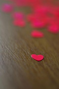 St. Valentines Day concept. Beautiful colorful abstract background with hearts.