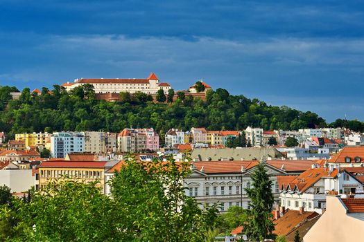 City Brno - Czech Republic - Europe. Spilberk - beautiful old castle and fortress forming the dominant of the city of Brno.