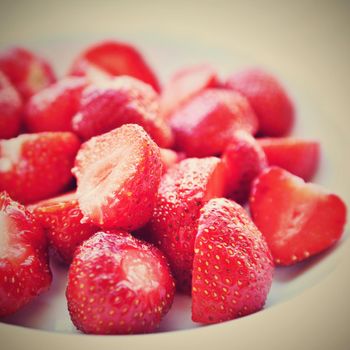 Beautiful fresh strawberries isolated on a clean white background