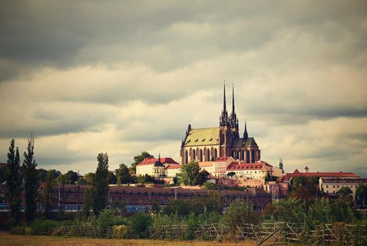 Petrov - St. Peters and Paul church in Brno. Central Europe Czech Republic. South-Moravian region.