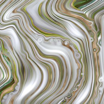 Abstract agate marble in pastel green with gold veins. Illustration