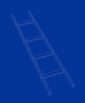3D wire-frame model of ladder