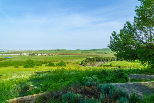 View of landscape of the Golan Heights, Northern Israel