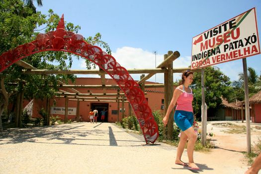 santa cruz cabralia, bahia, brazil - november 6, 2008: view of the pataxo indigenous museum in the Coroa Vermelha village in the city of Santa Cruz Cabralia.