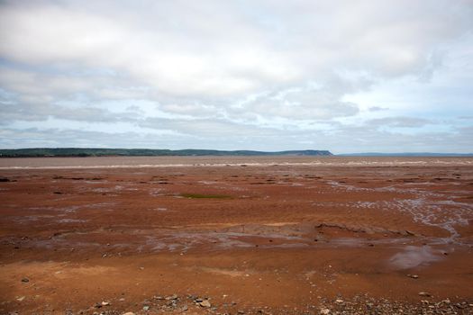 Across the Bay of Fundy to Cape Blomidon in Nova Scotia