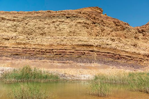 Ramon Crater colors Harem colors, geological sections of the earth's condenser and ancient geological processes. High quality photo