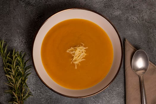 Pumpkin Soup, typical of Peru, also called as: Zapallo Loche or Lambayeque.