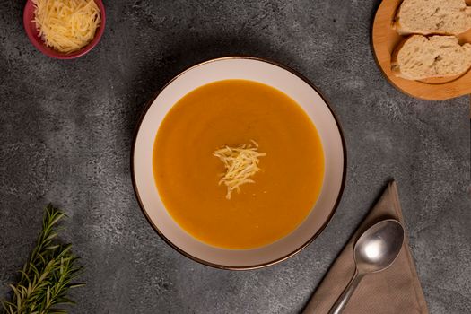 Pumpkin Soup, typical of Peru, also called as: Zapallo Loche or Lambayeque.