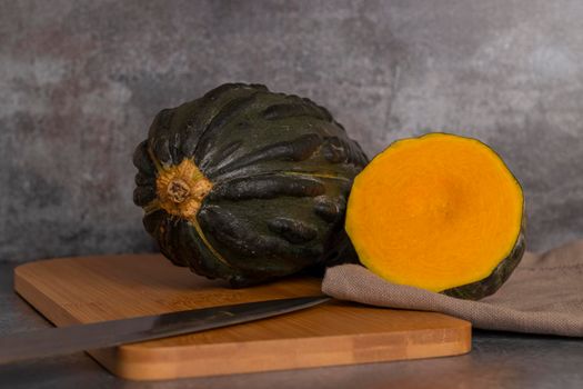 Typical pumpkin from Peru, also called as: Zapallo Loche or Lambayeque.