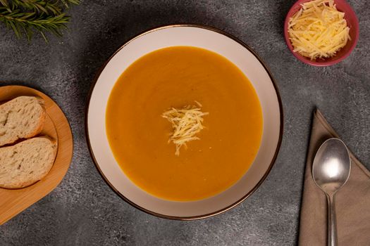 Pumpkin Soup, typical of Peru, also called as: Zapallo Loche or Lambayeque.