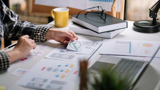 ux designer designing designers web brand phone smartphone layout geek business prototype internet goals sketch plan write idea success solution concept