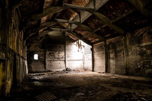 abandoned factory its interior and what remains of it tedriti and nature