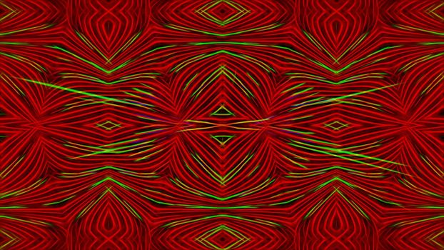 Abstract red background with neon lines.